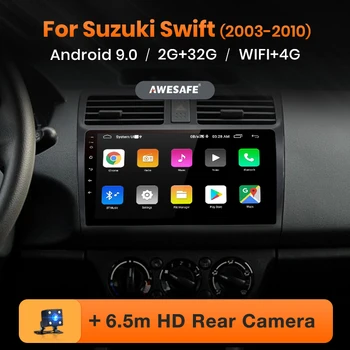

AWESAFE PX9 for SUZUKI SWIFT 2003 2004 2005 2006-2010 Car Radio Multimedia video player GPS No 2 din Android 9.0 2GB+32GB