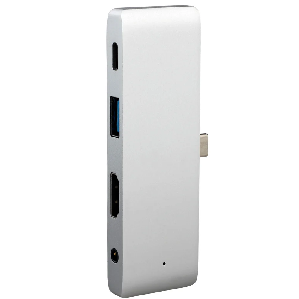 4 в 1 type-c HDMI 4K концентратор-картридер адаптер из алюминиевого сплава аудио адаптер для iPad Pro type-C устройства