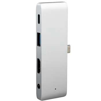 

4 in 1 Type-c HDMI 4K Card Reader HUB Adapter Aluminum Alloy Audio Adapter For iPad Pro Type-C Device