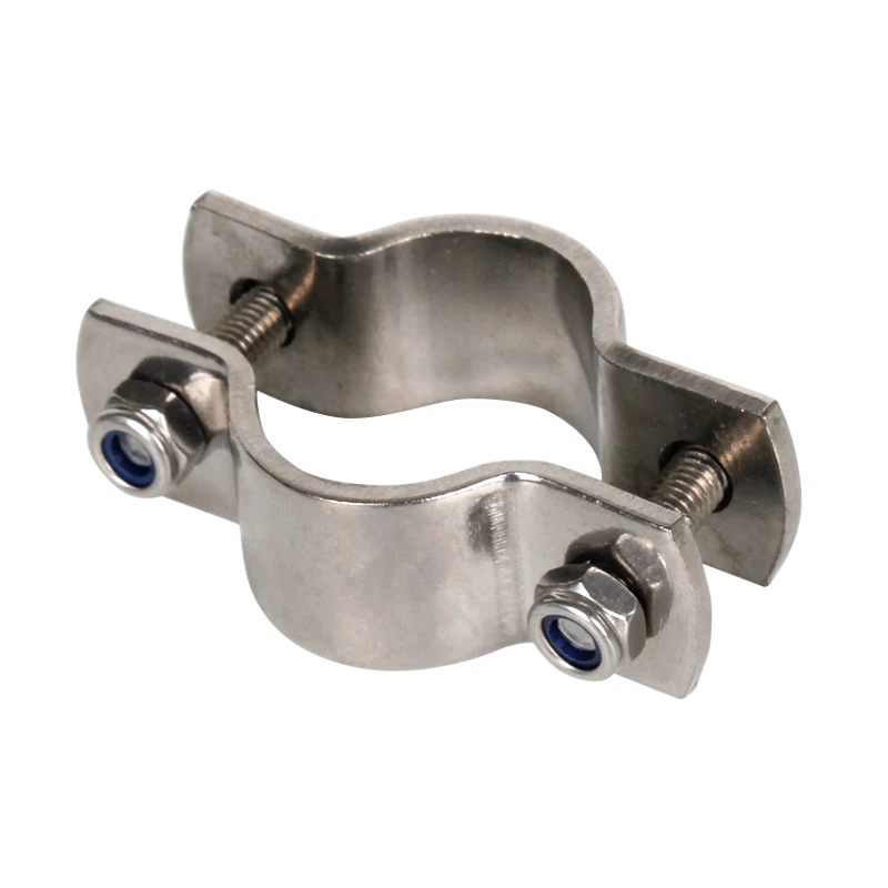 304 Stainless Steel Snap Joint Flat Tube Support No Handle Fixed Hoop Pipe Clamp Water Clip Card PVC | Инструменты