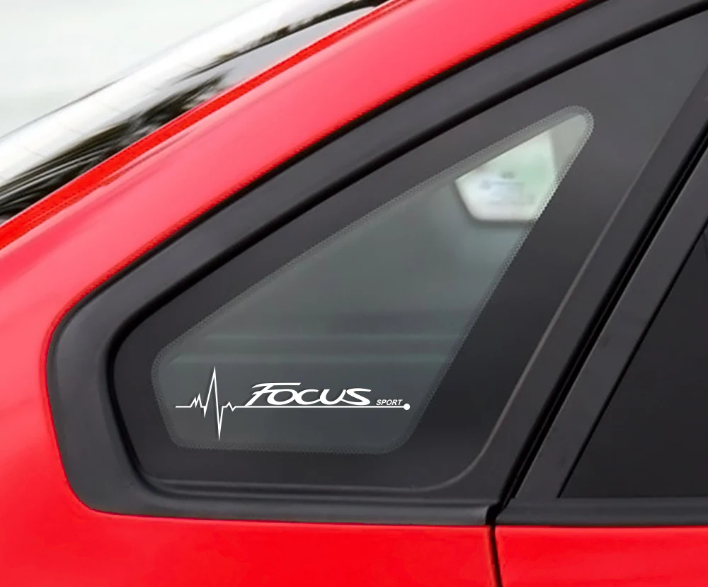 2 шт. наклейки для автомобиля Наклейка на боковое окно для Ford Focus 2 3 1 MK2 MK3 MK1 Очаровательное украшение на окно спортивные наклейки авто аксессуары