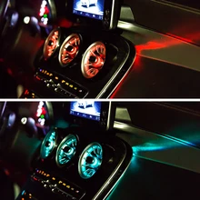 Turbine outlet LED lights for CLA Mercedes benz C GLC class front air condition vent inlet center console ambient lights