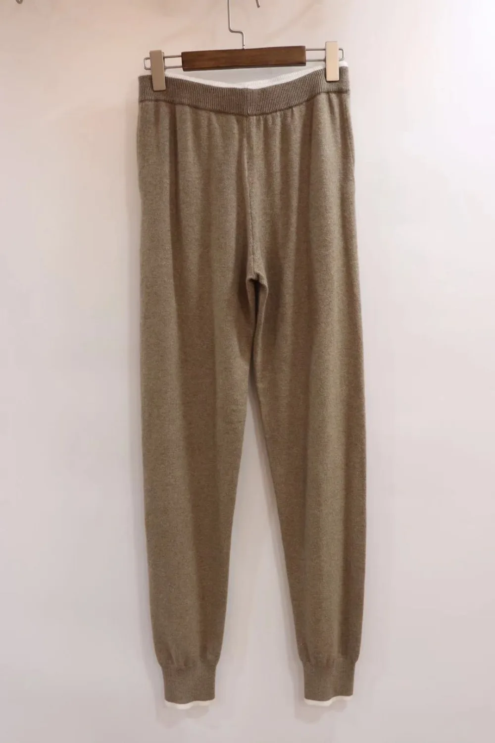 30% Wool+ 45% Cashmere warm Knit Suits hooded cashmere woolen Sweater+ Mink Cashmere Trousers Brilliant Two-pieces sets F409