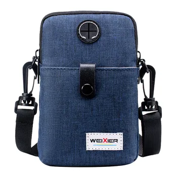 

2019 New Men Diagonal Mini Shoulder Bag Retro Zipper Handbags Multi-Function Mobile Phone Bag Outdoor Sports Bag #1205