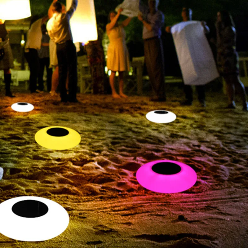 Lâmpada de Lótus ao ar Submersível Subaquática Noite Livre Jardim Festa Decoração Piscina Lâmpadas Acessórios Led Luz 6 Led submersível luz subaquática noite lâmpada de