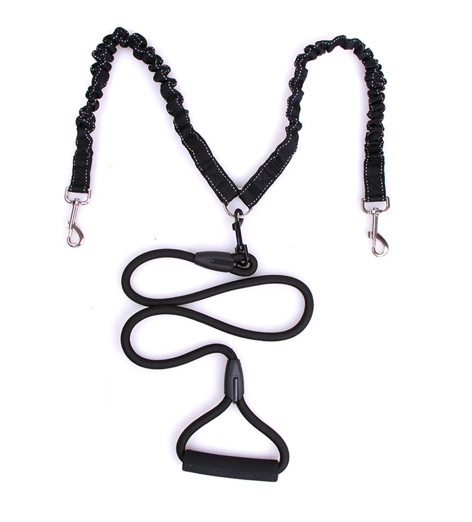 2, coleira de nylon com corda para