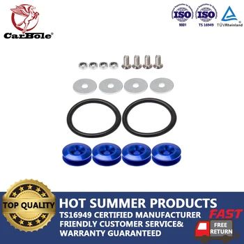 

CARBOLE Blue Quick-release fixed buckle Fasteners For Car Bumper Trunk Fender Hatch Lids Kit fit Toyota Audi Chevrolet GMC Honda