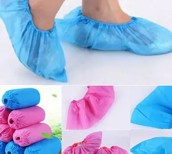 

100pc Non Woven Fabric Disposable Shoe Covers Indoor Durable Disposable Boot Covers US