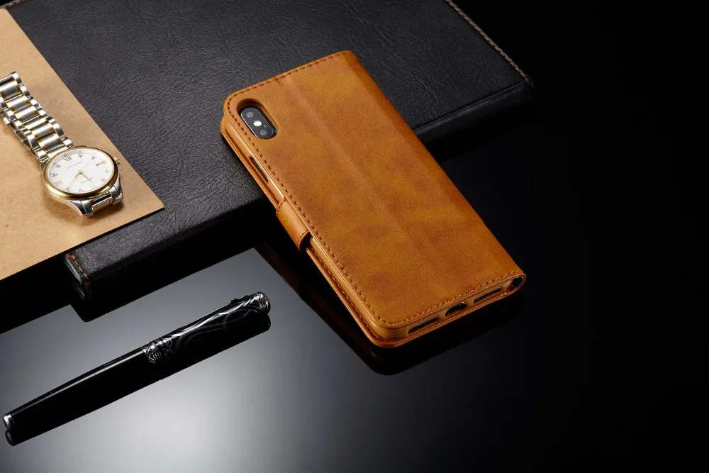 Кожаный чехол для iPhone 11 Pro Max 11 Pro 11 простой Гладкий флип-чехол-бумажник для iPhone XS Max XR XS X 7 8 6 6S Plus