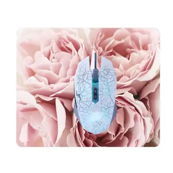 

Floral Print Rectangle Non-Slip Soft Wrist Cushion Pad Computer Gaming Mouse Mat