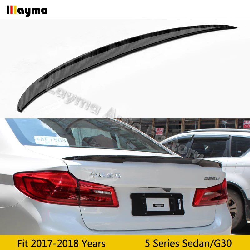 Стильный спойлер для багажника из углеродного волокна BMW 5 серии G30 525i 530i 540i 2017 2020