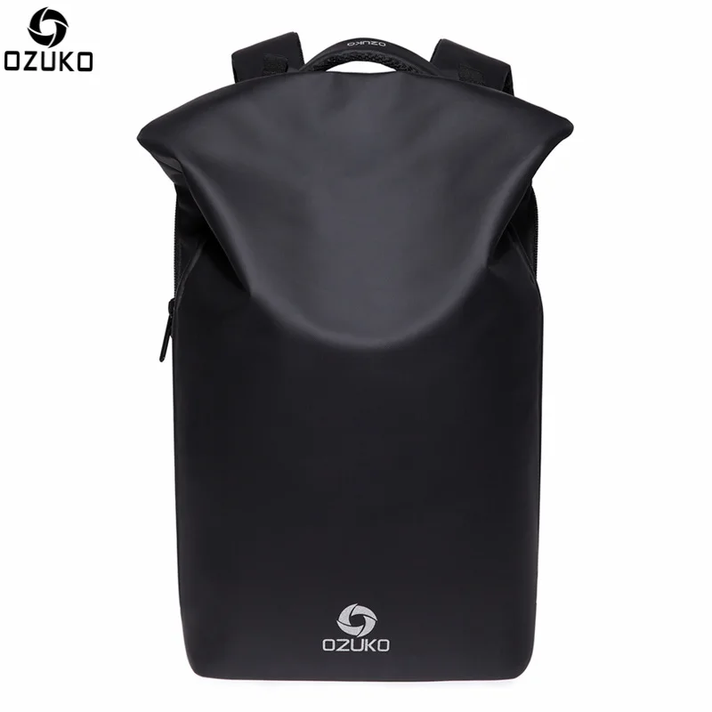 

Ozuko New Style Waterproof Backpack Men's Fashion USB Charging Computer Bag Backpack Creative Casual Travel Bag