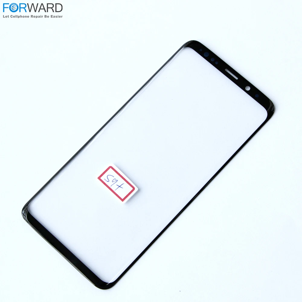 Переднее стекло объектива оригинальное качество для samsung S9 + край экрана только