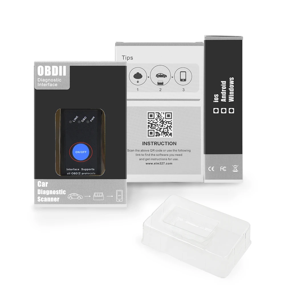 Автомобильный диагностический сканер ELM 327 V1.5 с PIC18F25K80 obd2 Bluetooth 4 0 ODB2 для Android/IOS ELM327
