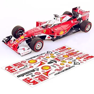 5866 decals F1 racing cars for different scales white 