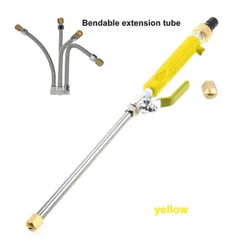 

Hydro Jet High Pressure Power Washer Water Spray Gun Garden Nozzle Wand Attachment Hose Garden Hose Sprayer Cleaning Tool
