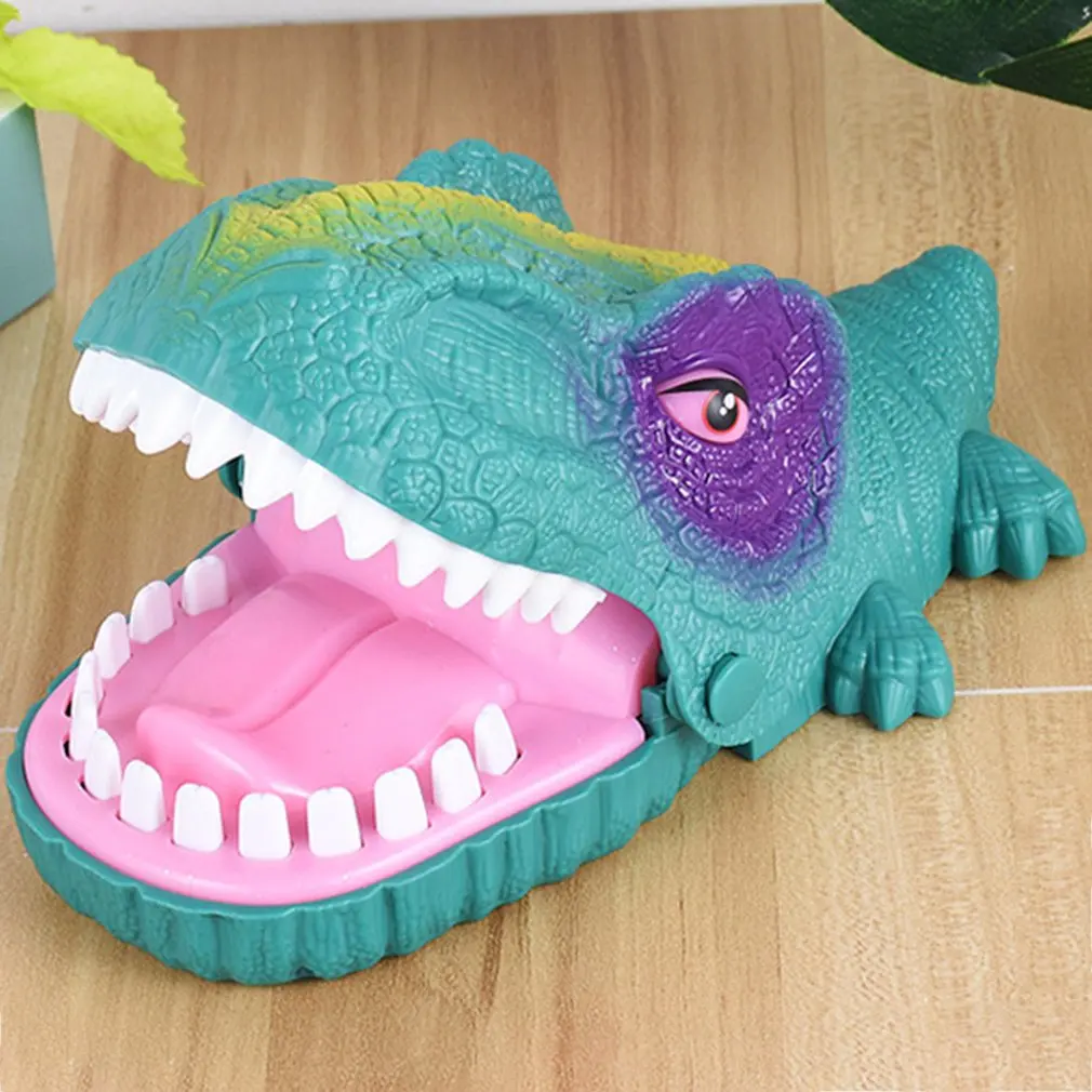 2019 NEW Crazy Dinosaur LED Teeth Game Toy Parent-child Interactive Game Biting Finger Toy Dinosaur Shape Spoof Sound