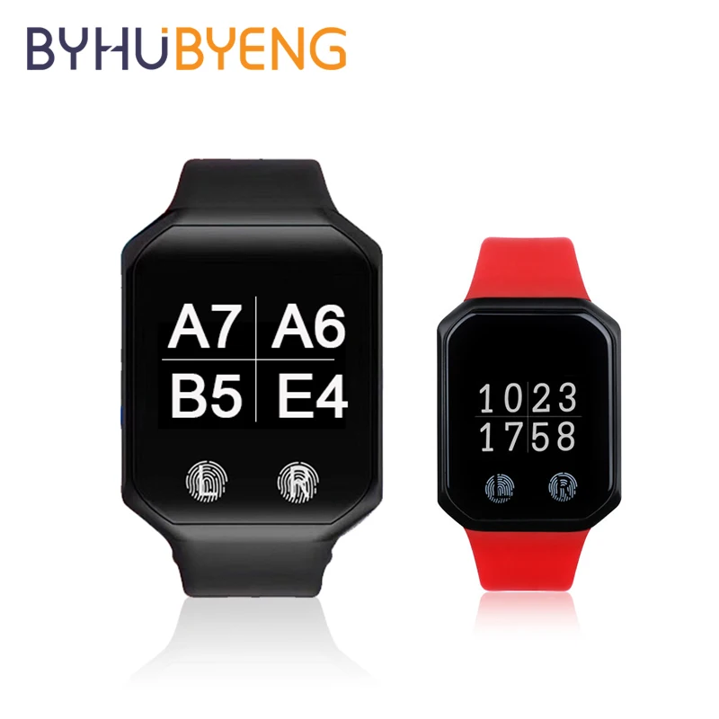 

BYHUBYENG Restaurant Equipment Food Caller Pocsag Wrist Watch Wireless Waiter Calling System Pager Relogio Digital Enfermeria
