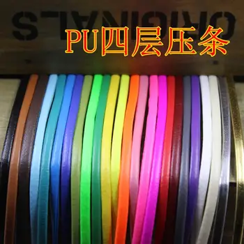 

4MM four wide bead PU PU soft leather Leather braided rope jewelry materials DIY braided rope necklace