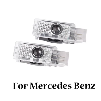 

For Mercedes Benz W203 C-Class 2001-2007 C Class SLK CLK SLR R171 R199 W209 2PCS Car LED logo projector door laser logo light