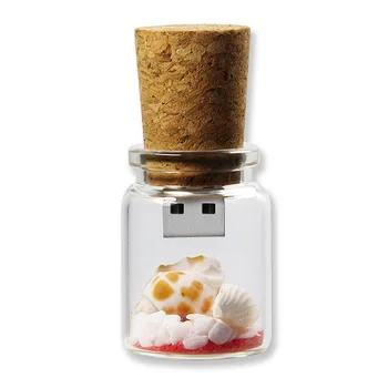 

Usb Flash Drive Glass Drift Bottle Pendrive 4GB 8G 16GB 32GB Pendrive 64GB 128GB 256GB Flash Memory Card Flash Disk Holiday Gift
