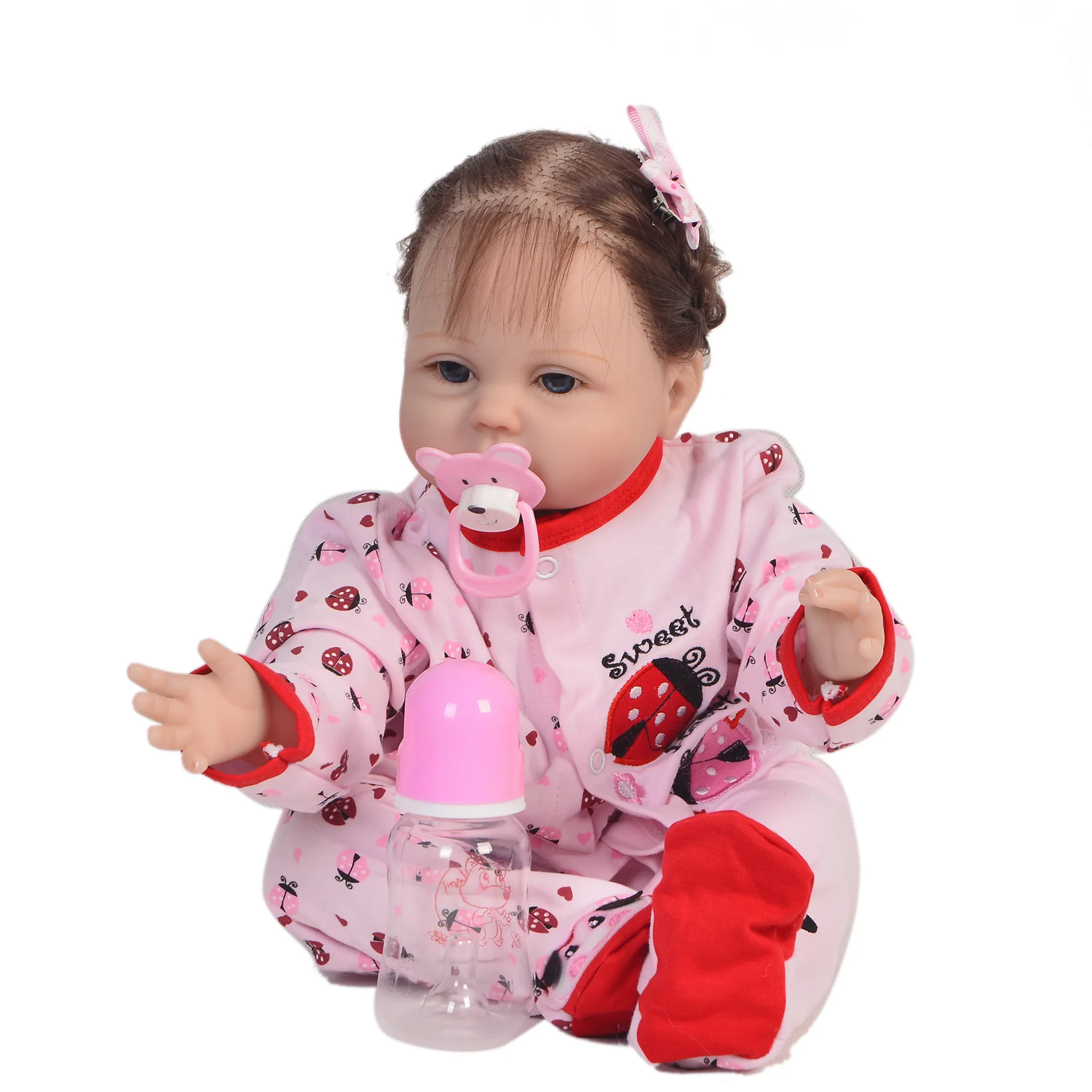 

Keiumi 22-Inch New Style Reborn Baby Doll Reborn Baby Doll Cloth Body Model Infant-