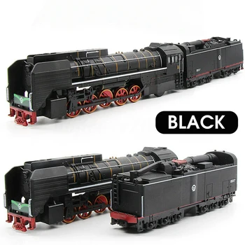 

1:87 Internal Combustion Educational Diecast Train Set Model Toy High Simulation With Sound Lighting Carriage Gift Locomotive