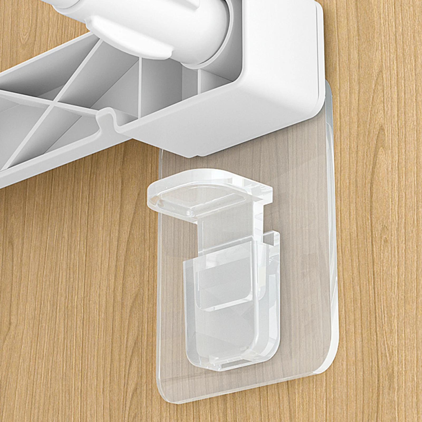 Soportes adhesivos para estante de manicura, soportes para armario, Clips de soporte para estante, colgadores de pared, 4/12 Uds.