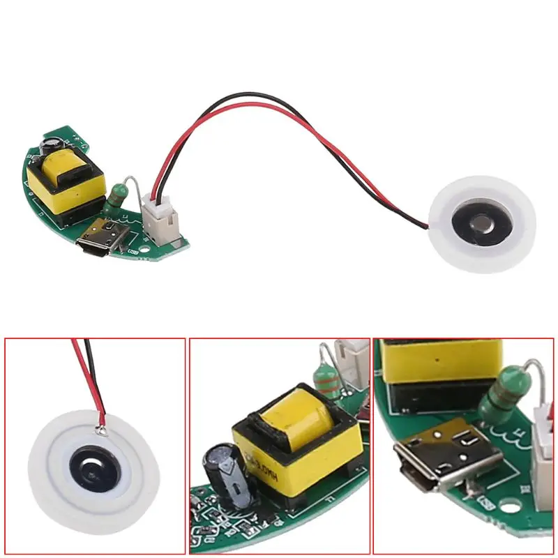 USB Mini Humidifier DIY Kits Mist Maker and Driver Circuit Board Fogger Atomization Film Atomizer Sheet Mini Oscillating Plate