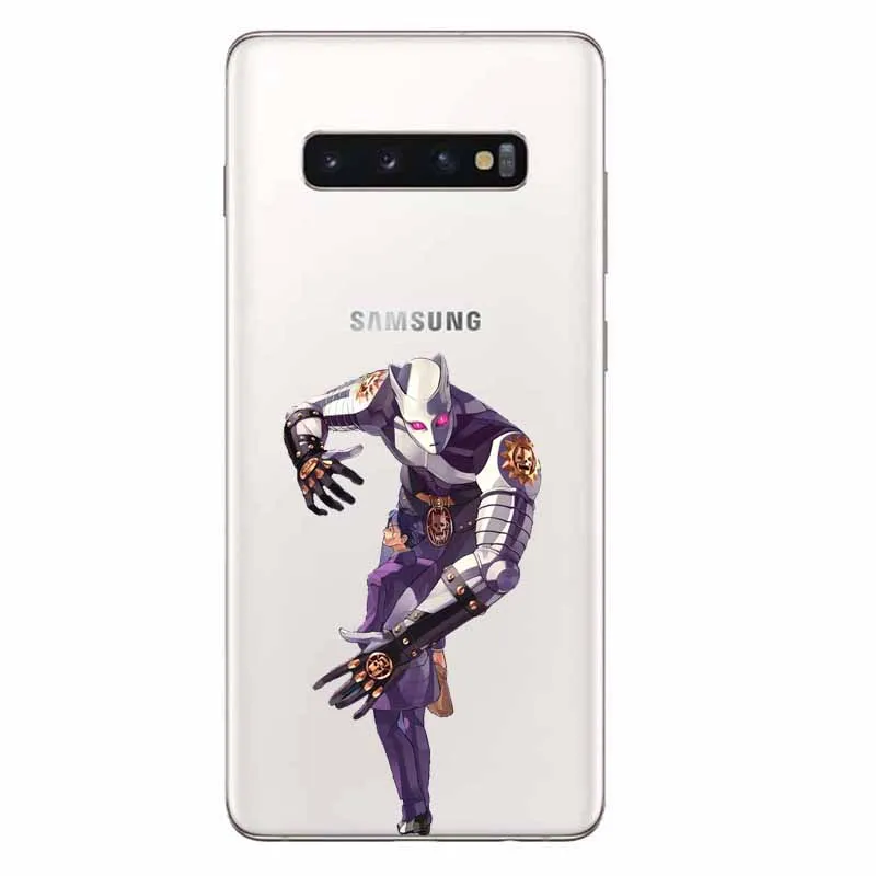 TPU JOJO'S необычное путешествие над небом JoJo аниме ТПУ чехол для телефона для samsung Glaxy S 6 7 8 9 10 Plus Note 8 9 10 - Цвет: TPU