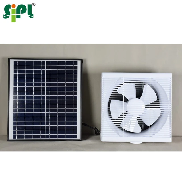 Sunny Vent Tool Green Home Appliance 10' 20W Energy Saving Solar Powered Wall  Mount Kitchen Exhaust