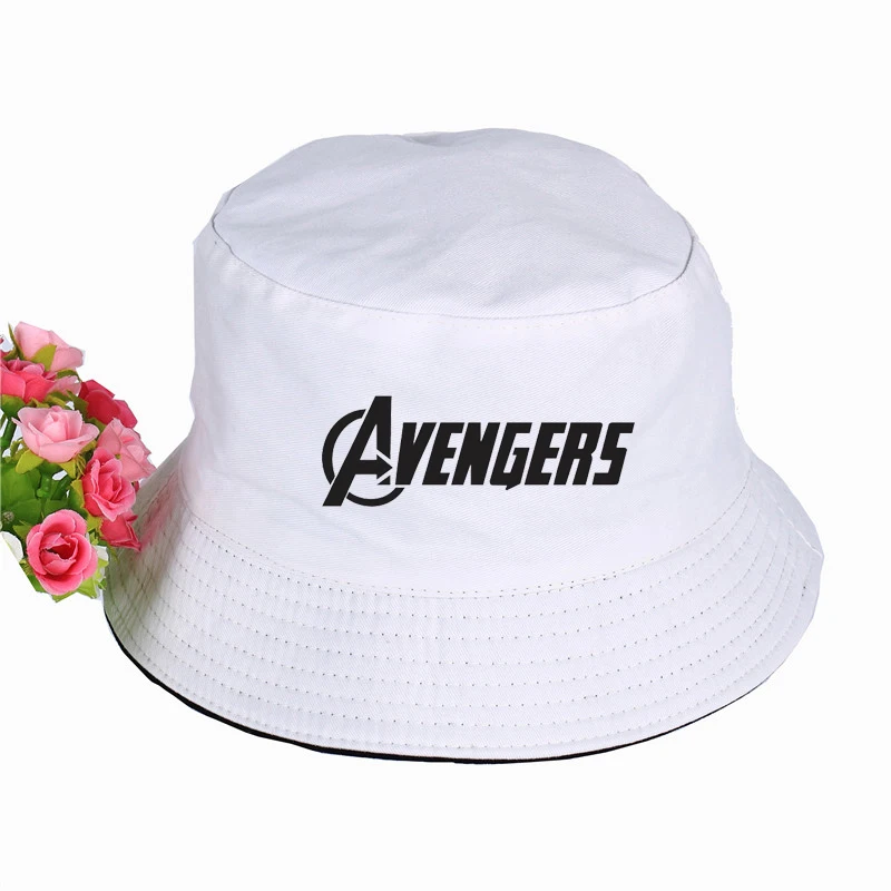 Новинка MARVEL Мстители шапка с принтом женская мужская Панама, шляпа-Панама MARVEL Мстители логотип дизайн плоский солнцезащитный козырек рыбалка, рыбак шляпа