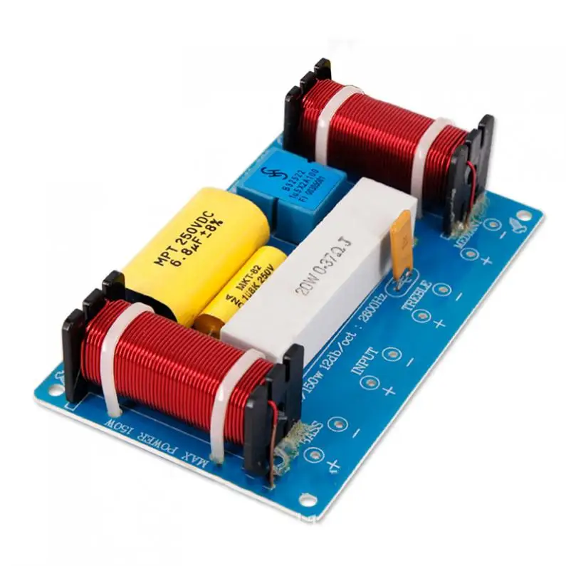 120W Speaker 3 Way Audio Frequency Divider Loudspeaker 3 Unit Crossover Filters for Speakers New