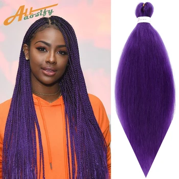 

Allaosify EZ Braid Hair 26 inch 100g Crochet Braid Hair Easy Braiding Hair Extensions Jumbo Braids For Women