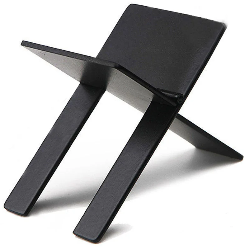 JX-LCLYL New Classic Black Alloy Foldable Cigar Cigarette Holder Ashtray Showing Stand