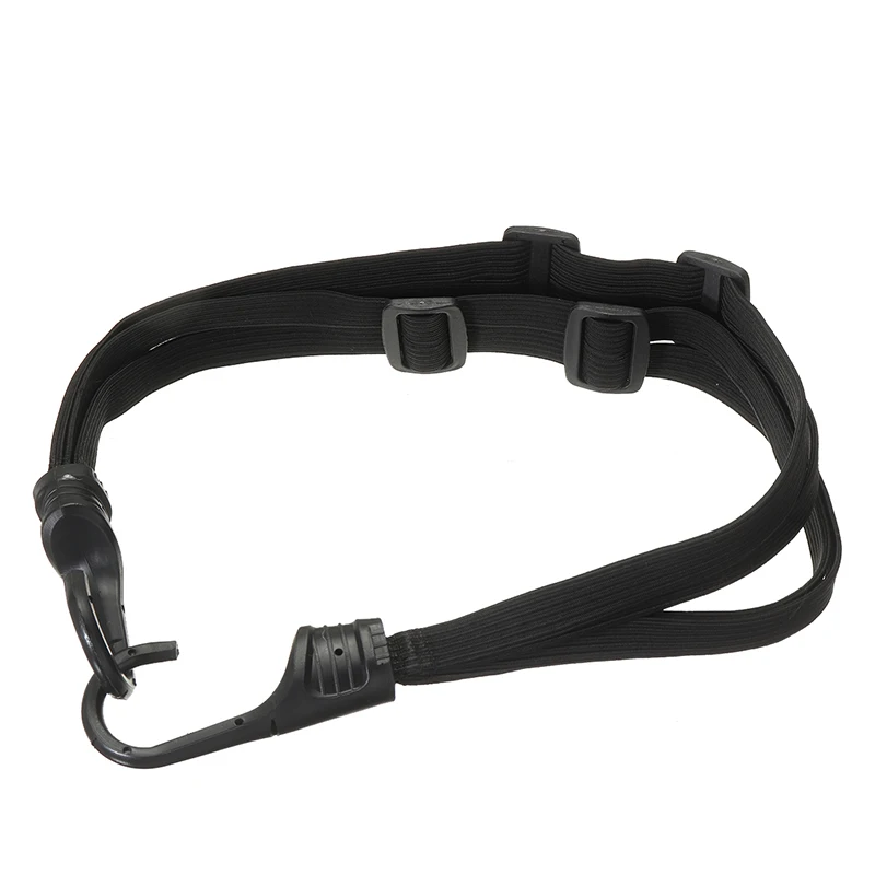 

1pc 2 Hooks Motorcycle Scooter Helmet Straps Strength Retractable Helmet Fuel Tank Luggage Elastic Rope Fixed Strap Net Belt