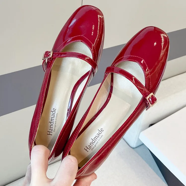 MLJUESE zapatos de tacón alto de piel de vaca suave para mujer, calzado