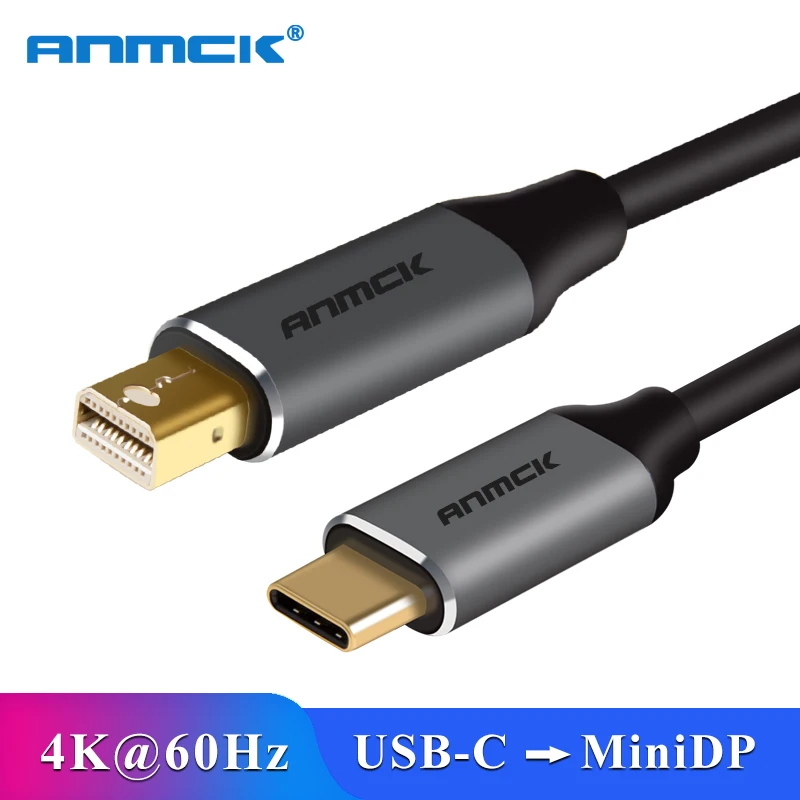 

USB Type C 3.1 to Mini DisplayPort Cable DP 4K Display Port Adapter for Xiaomi Notebook Air Pro Macbook Samsung S8 S9 dell XPS13