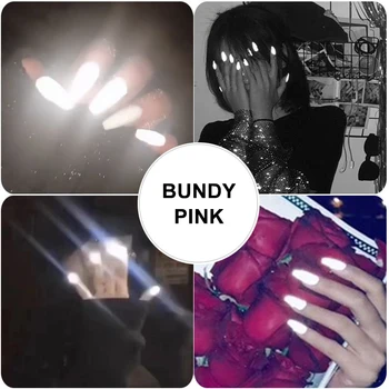 

Reflected Nail Glitter Powder Shiny Glow Party Dipping Nail Powder For Disco Dancing Luminous Chrome Reflective Nail Art Tools