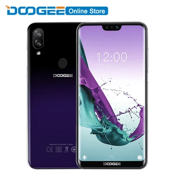 DOOGEE N10 мобильный телефон Octa Core, 3 Гб оперативной памяти, Оперативная память 32GB Встроенная память 5,84 дюймов FHD+ 19:9 Дисплей 16.0MP Фронтальная камера 3360 мАч Android 8,1 4glte