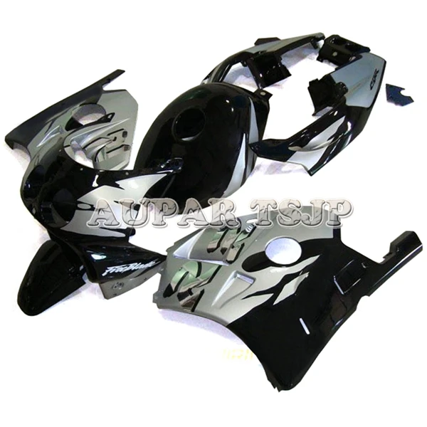Мотоцикл MC22 1990 1991 1992 1993 1994 Обтекатели для Honda CBR250RR 90 91 92 93 94 кузов изгиба ABS Пластик серебристый, черный - Цвет: As Picture Shown