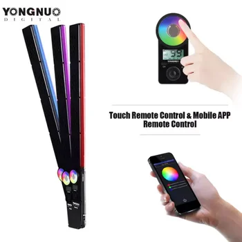

YONGNUO YN360 III Handheld LED Video Light 3200-5500K+RGB Dimmable Fill Light Bar 10 Speical Lighting Modes with Remote Control
