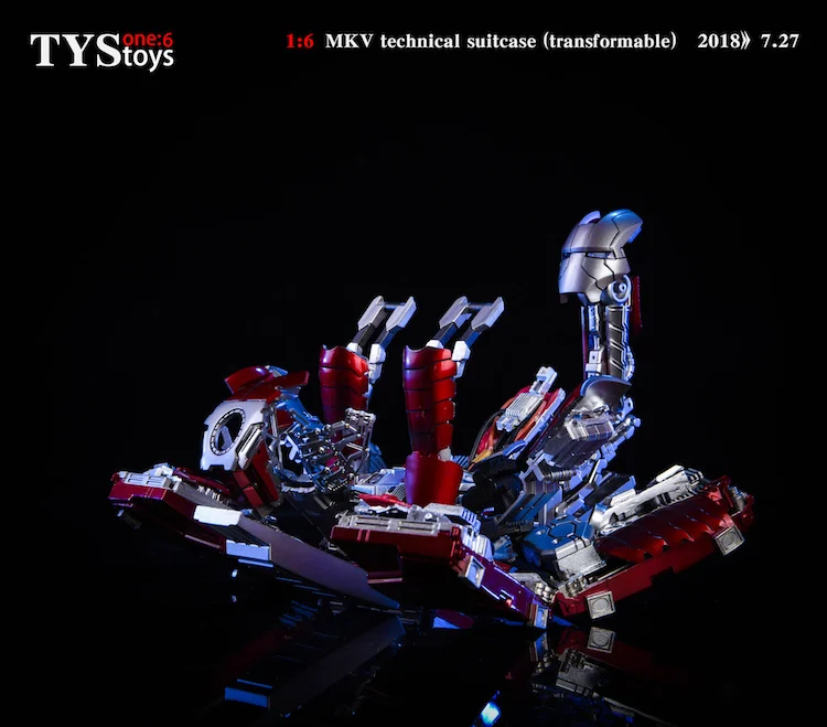 Новинка 1/6 Железный человек сцена аксессуары MK5 чемодан подвижный взрывоопасный трансформируемый техническая модель чемодана коллекция