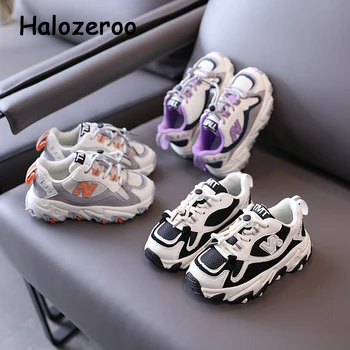 

Winter Kids Sport Sneakers Children Casual Sneakers Baby Boys Genuine Leather Shoes Girls Brand White Chunky Sneakers Trainers