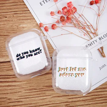 

Fashion Harry Styles Treat People with Kindness Clear Earphone Case for Airpods 1 2 Soft Silicone Bluetooth Earphone Cover