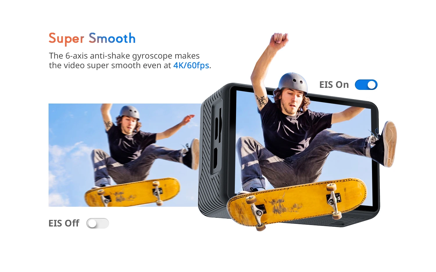 COOAU SPC02 Action Camera Ultra HD 4K / 60fps WiFi
