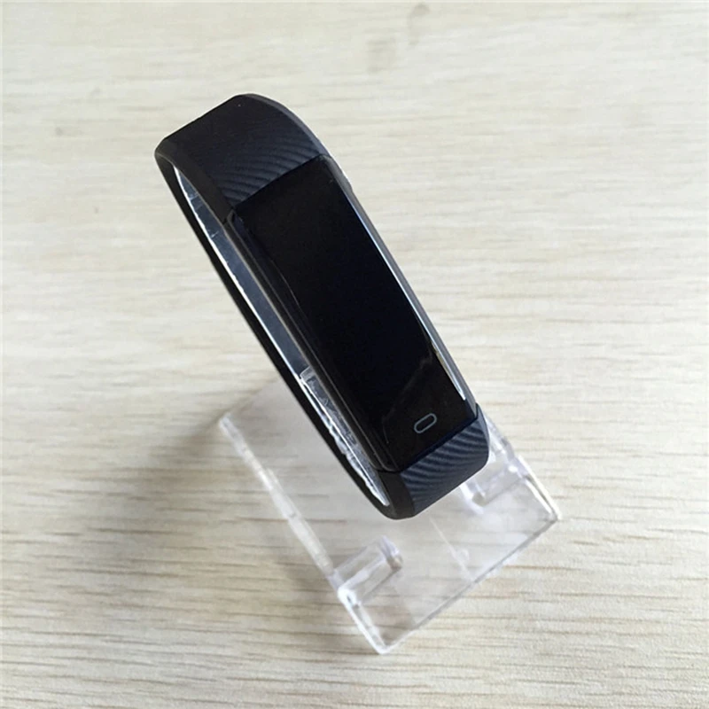 ALANGDUO ID115 умный Браслет фитнес-трекер Шагомер Bluetooth монитор сна Будильник Спортивные умные часы для Android IOS - Цвет: black no HR