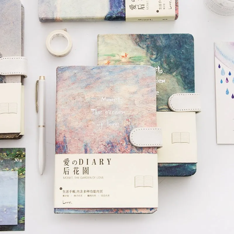 

1 pcs Vintage Notebook Painting Planner Book Agenda Yearly Plan Monthly Weekly Plan Notepad Diary Travel Bullet Journal Gifts