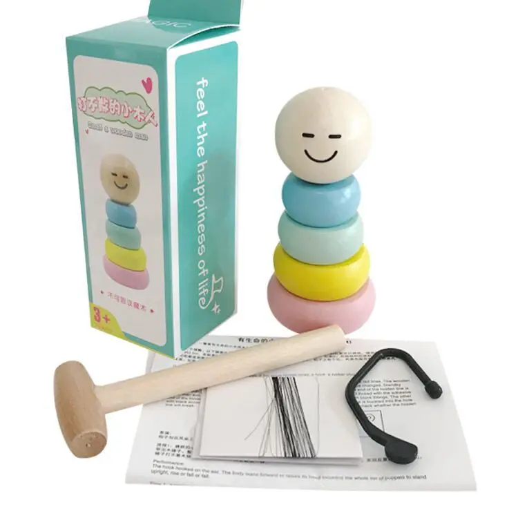 

1set Immortal Daruma Unbreakable Wooden Man Magic Toy Magic Tricks Close Up Stage Magic Props Comedy Mentalism Fun Toy Accessory