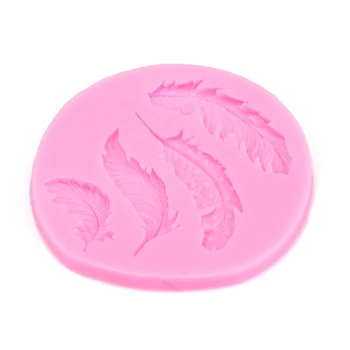 

Reusable 3D Silicone Feather Mold Cake Baking Silicone Mold For Chocolate Cookies Sugarcraft Handmade Clay Soap Tool Supplies